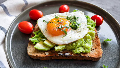 Gourmet Avocado & Egg Breakfast