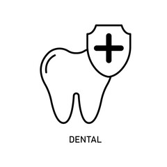 Icon a dental, isolated against a clean background.