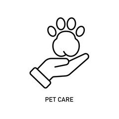 Icon a pet care, isolated against a clean background.