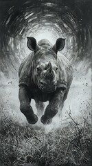 In the image, a man clad in a white lab coat and with a beard stands before a menacing dragon, which is emitting smoke, in an urban setting with a fiery backdrop.