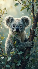 The image shows a futuristic hospital room with robotic medical staff attending to a patient on a bed, surrounded by advanced medical equipment and monitors.