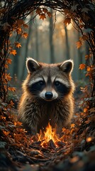 A rendering of a modern high-rise building with balconies and greenery, set against a backdrop of a clear sky and trees at dusk.