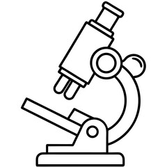 Creative Microscope Vector Illustration | Modern and Clean Design for Scientific Research, Medical Labs, and Educational Projects