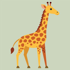 Obraz premium giraffe cartoon illustration