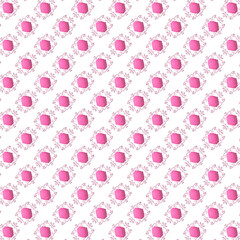 seamless pattern modern batik flower 3d 