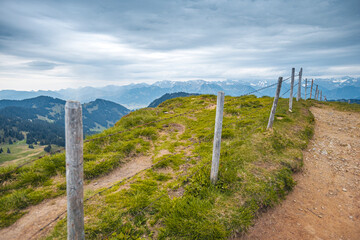 Germany, Bavaria, Allgaeu, mountain view at Riedberger Horn