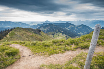 Germany, Bavaria, Allgaeu, mountain view at Riedberger Horn