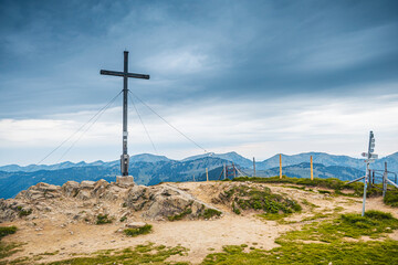 Germany, Bavaria, Allgaeu, mountain view at Riedberger Horn