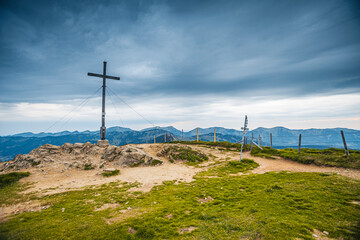 Germany, Bavaria, Allgaeu, mountain view at Riedberger Horn