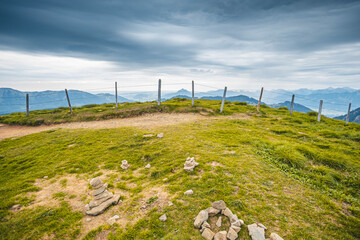 Germany, Bavaria, Allgaeu, mountain view at Riedberger Horn