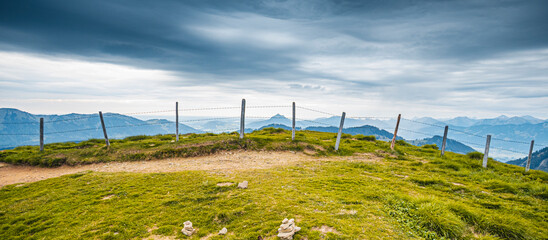 Germany, Bavaria, Allgaeu, mountain view at Riedberger Horn