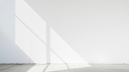 Sharp Diagonal Shadow on Textured White Wall - Minimalist Design