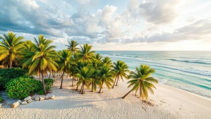 Zanzibar Sunset Beach Aerial View