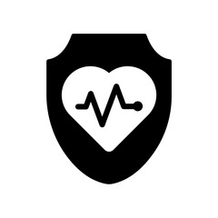 Icon a life insurance, isolated against a clean background.