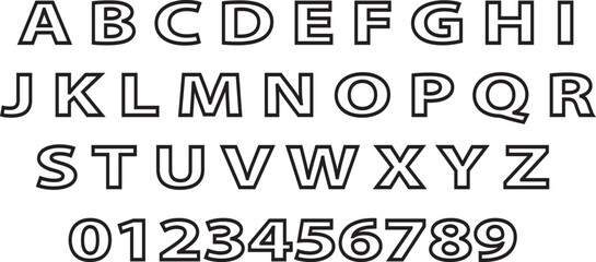 Varsity Font Vector and Clip Art