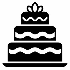 birthday cake vector illustration