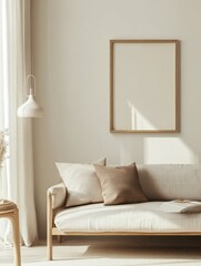 Elegant Neutral Living Room Design with Natural Light and Decor