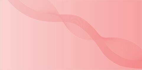 Abstract Pink Wave Design with Light Curves and Lines Background