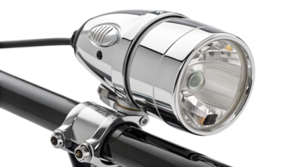 Head light of bike isolated on transparent background 