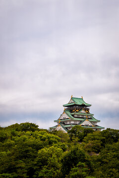 Osaka Castle on a Summer Day