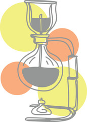 Coffee drawing, engraving, ink, line art, vector	