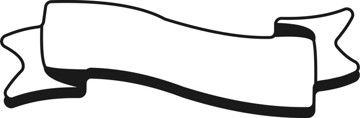 Handdrawn Ribbon label