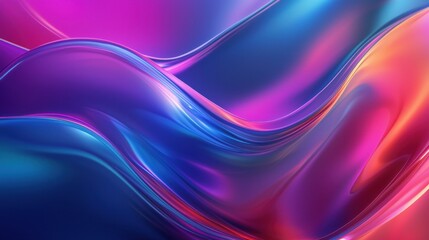 Abstract Art Modern Colorful Light Waves Design For Backgrounds