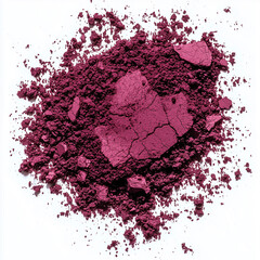 Fototapeta premium Burgundy Eyeshadow for Makeup Isolated on White Background