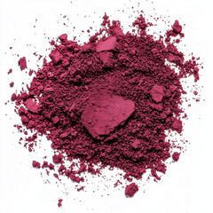 Fototapeta premium Burgundy Eyeshadow for Makeup Isolated on White Background