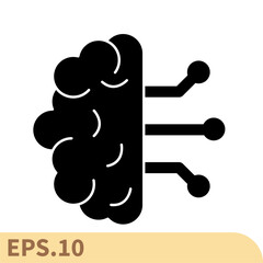 machine learning icons  symbol vector elements for infographic web