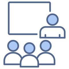Presentation Blue Icon