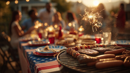 independence day backyard barbecue