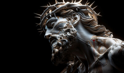 Sacred Artistry: The Detail in the Wooden Jesus Statue