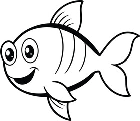 Fototapeta premium cartoon fish cartoon
