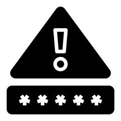 password error solid  icon 