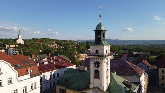 Cieszyn, Silesia, Poland 2 May 2025 - Old town in Cieszyn