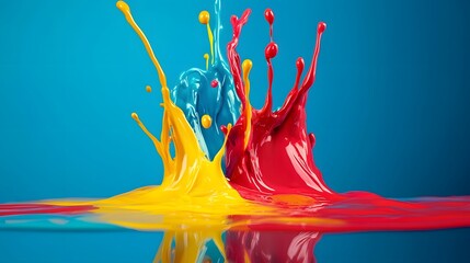 colorful paint splash