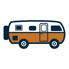 vector illustration of a van