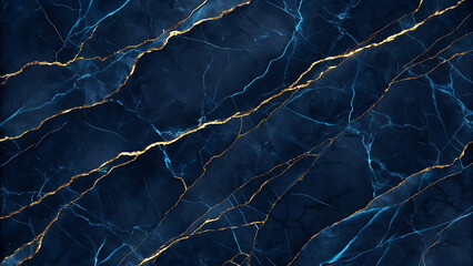 Luxury a dark marble stone texture with smooth gradient overlay transitioning from black to deep sapphire blue