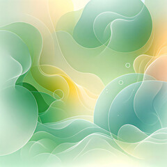 abstract green background with waves