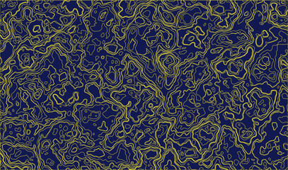 Yellow pattern on a blue background