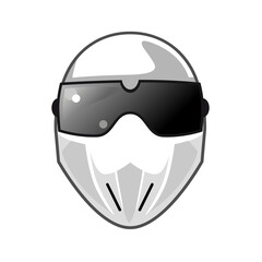 helmet and goggles