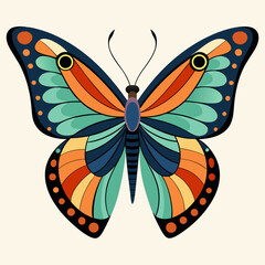 colorful butterfly vector illustration