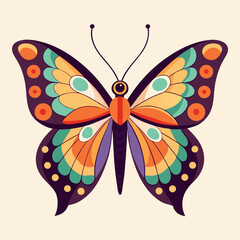 colorful butterfly vector illustration