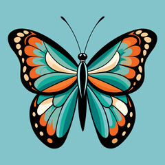 colorful butterfly vector illustration