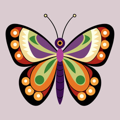 colorful butterfly vector illustration