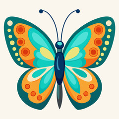 colorful butterfly vector illustration