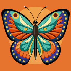 colorful butterfly vector illustration