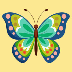 colorful butterfly vector illustration