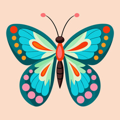 colorful butterfly vector illustration